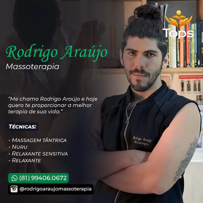 Rodrigo Araújo Massoterapia - Massagista Sensual  em Maceió - AL - Tops Massagens