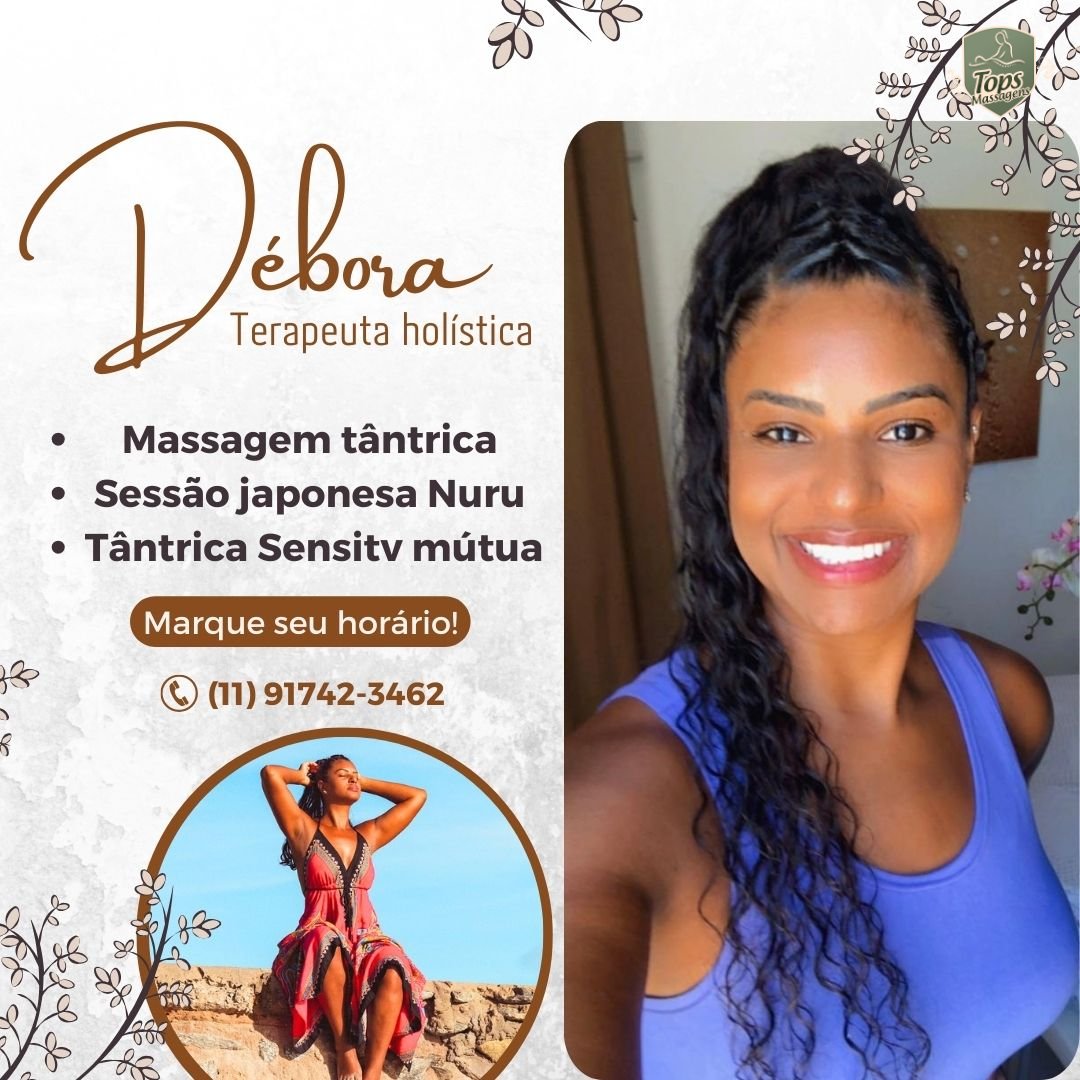 Massagem Sensual Maceió - Tops Massagens - Débora Terapeuta Holística