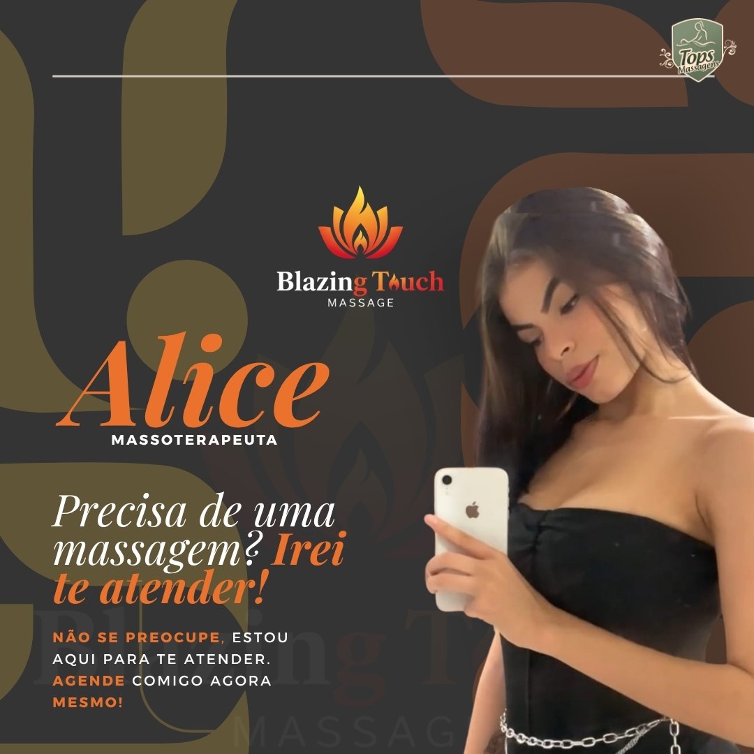 Alice Blazing Touch - Massagem Sensual em Maceió - AL