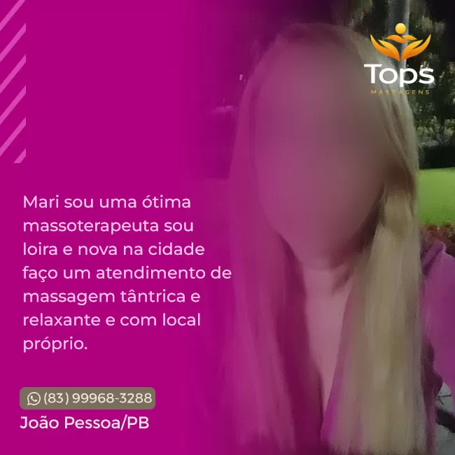 Mari Massagem - Massagista em João Pessoa - PB - Massagem Nuru e Tântrica