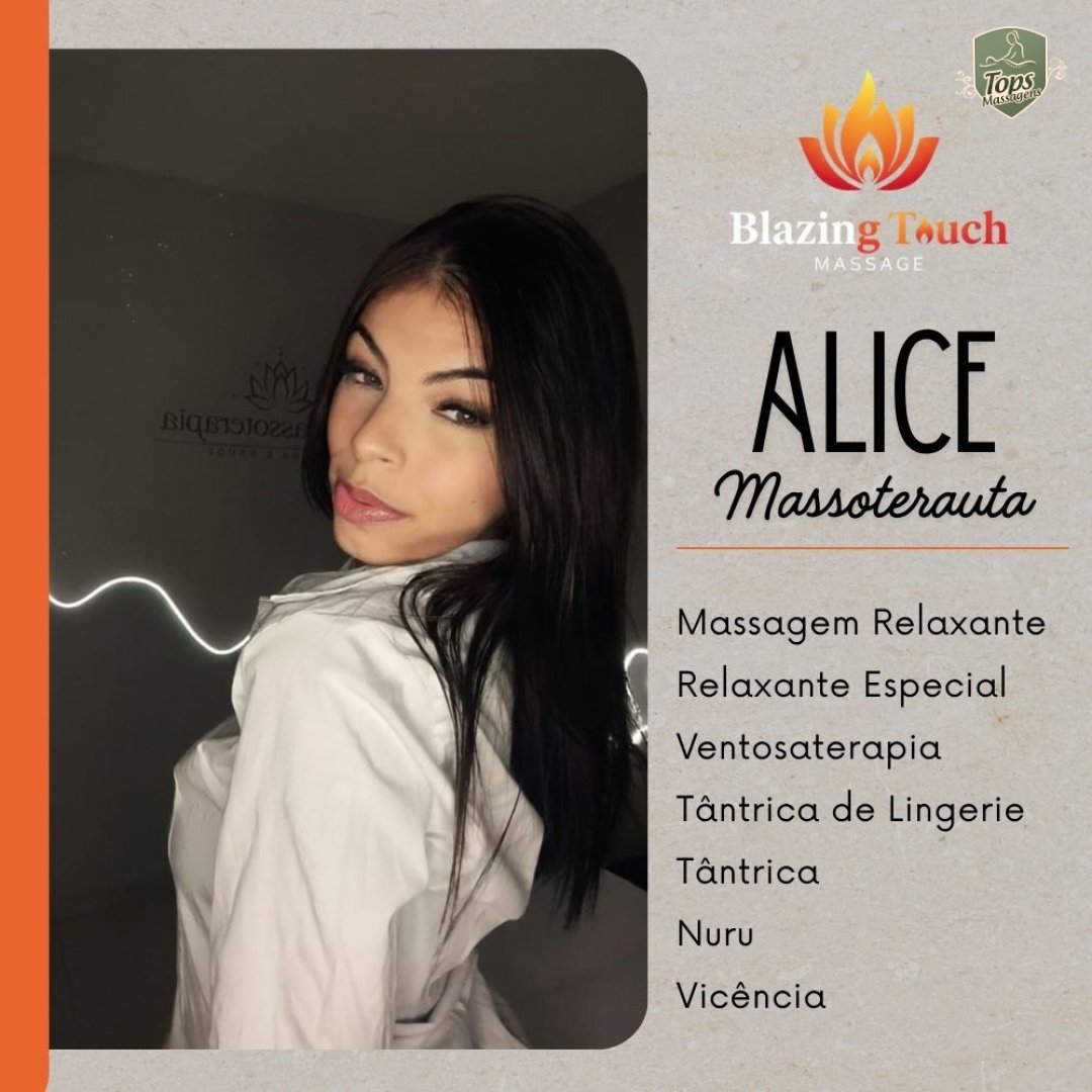 Alice Blazing Touch - Massagem Sensual em Maceió - AL Alice Blazing Touch - Massagem Sensual em Maceió - AL