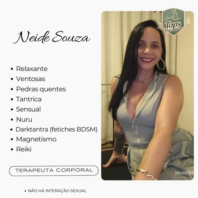 Massagem Sensual Maceió - Tops Massagens - Neide Souza Terapeuta Corporal