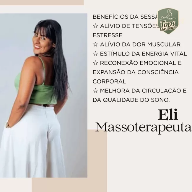 Eli - Massagista Sensual  em Salvador - BA - Tops Massagens