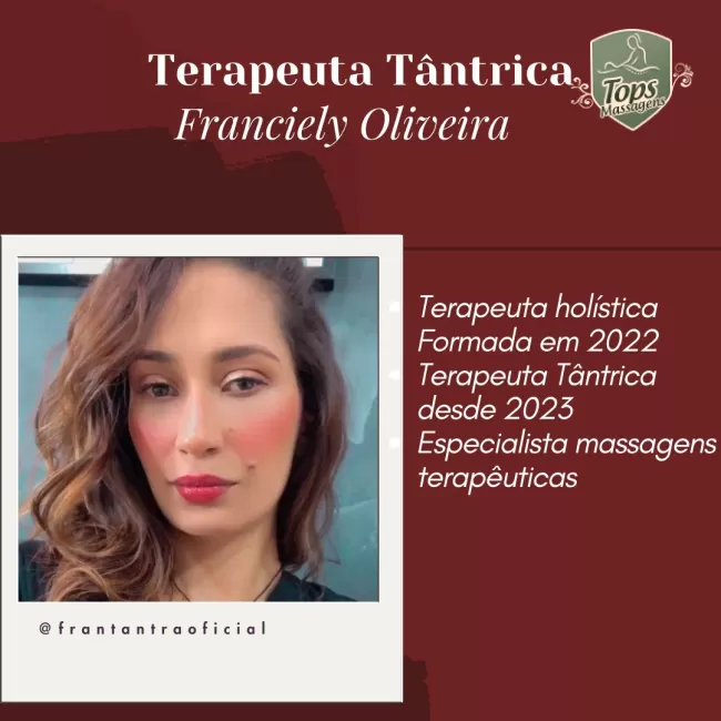 Terapeuta Fran - Massagista Sensual  em Maceió - AL - Tops Massagens