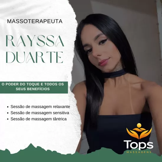 Rayssa Duarte - Massagista Sensual  em Maceió - AL - Tops Massagens