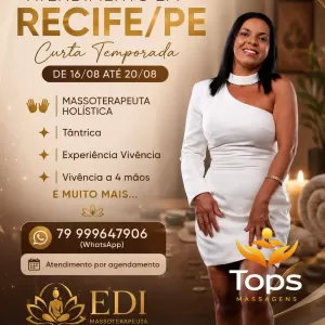 Edi - Massagista em Recife - PE - Tops Massagens | Ver perfil Edi - Massagista em Recife - PE - Massagem Nuru e Tântrica - Tops Massagens
