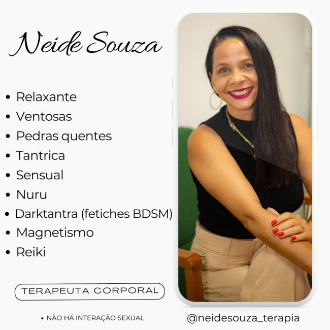 Massagem Sensual Maceió - Tops Massagens - Neide Souza Terapeuta Corporal