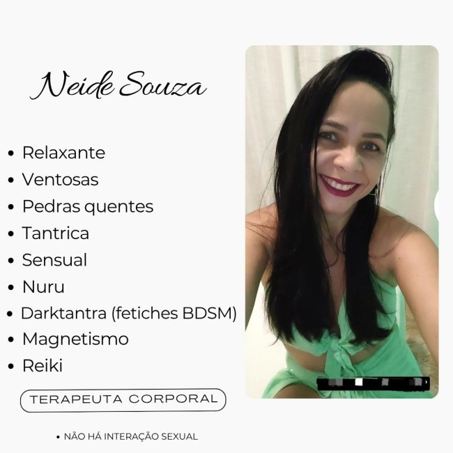 Massagem Sensual Maceió - Tops Massagens - Neide Souza Terapeuta Corporal